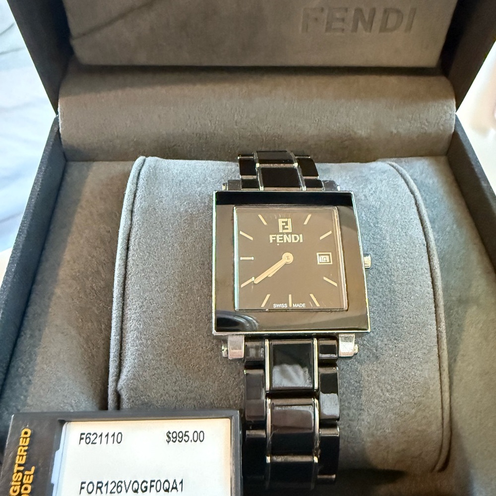 Fendi Black Orologi Watch